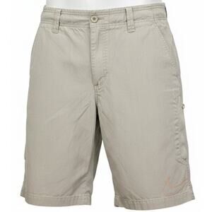 Nike Cargo Shorts Men's Size L Swoosh logo Pockets Khaki